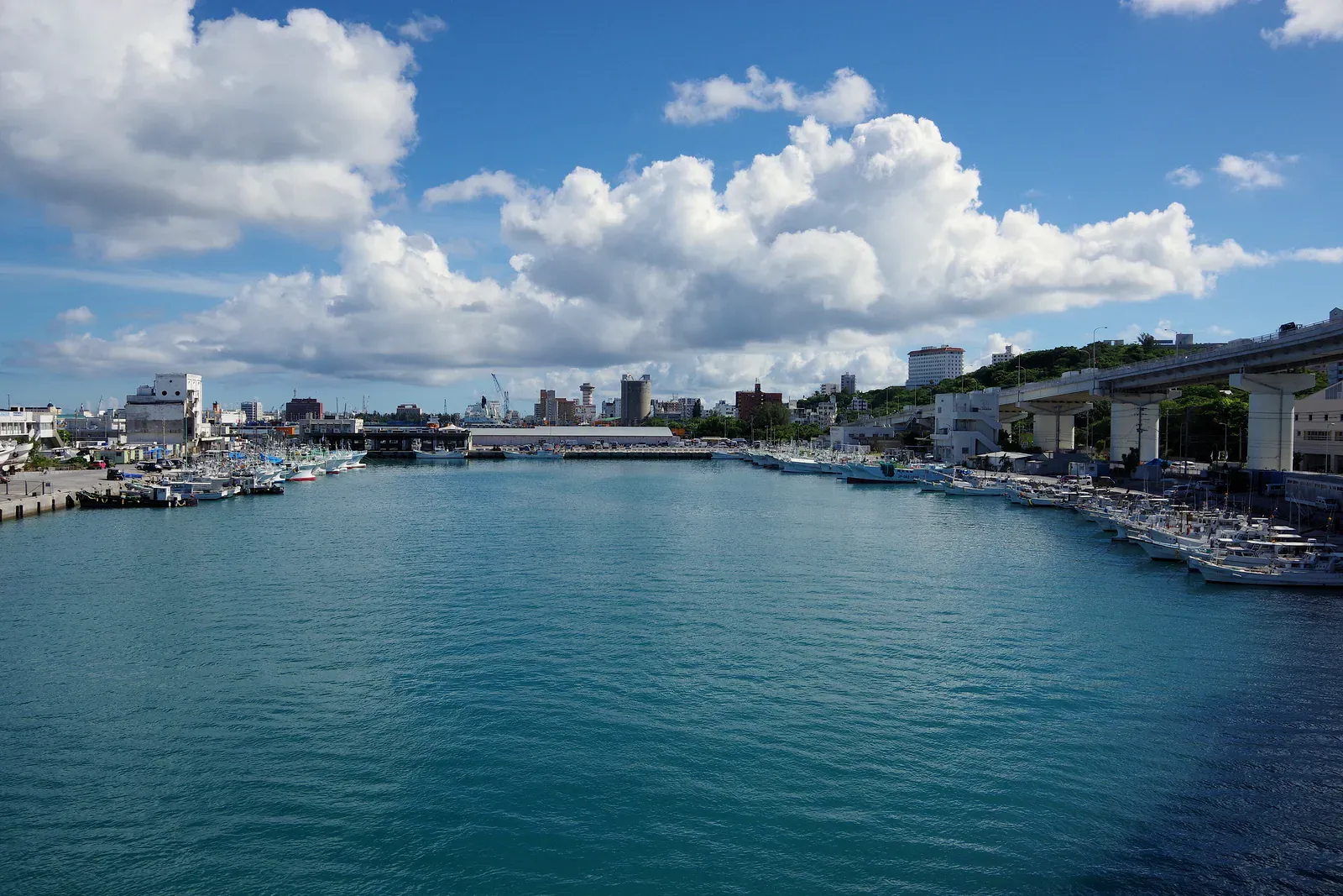 Tomari fishing port in Naha, Okinawa