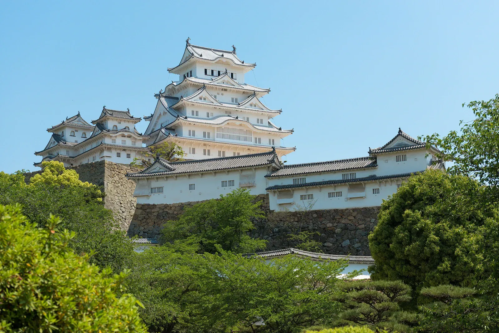 Himeji Castle after the roof renovation