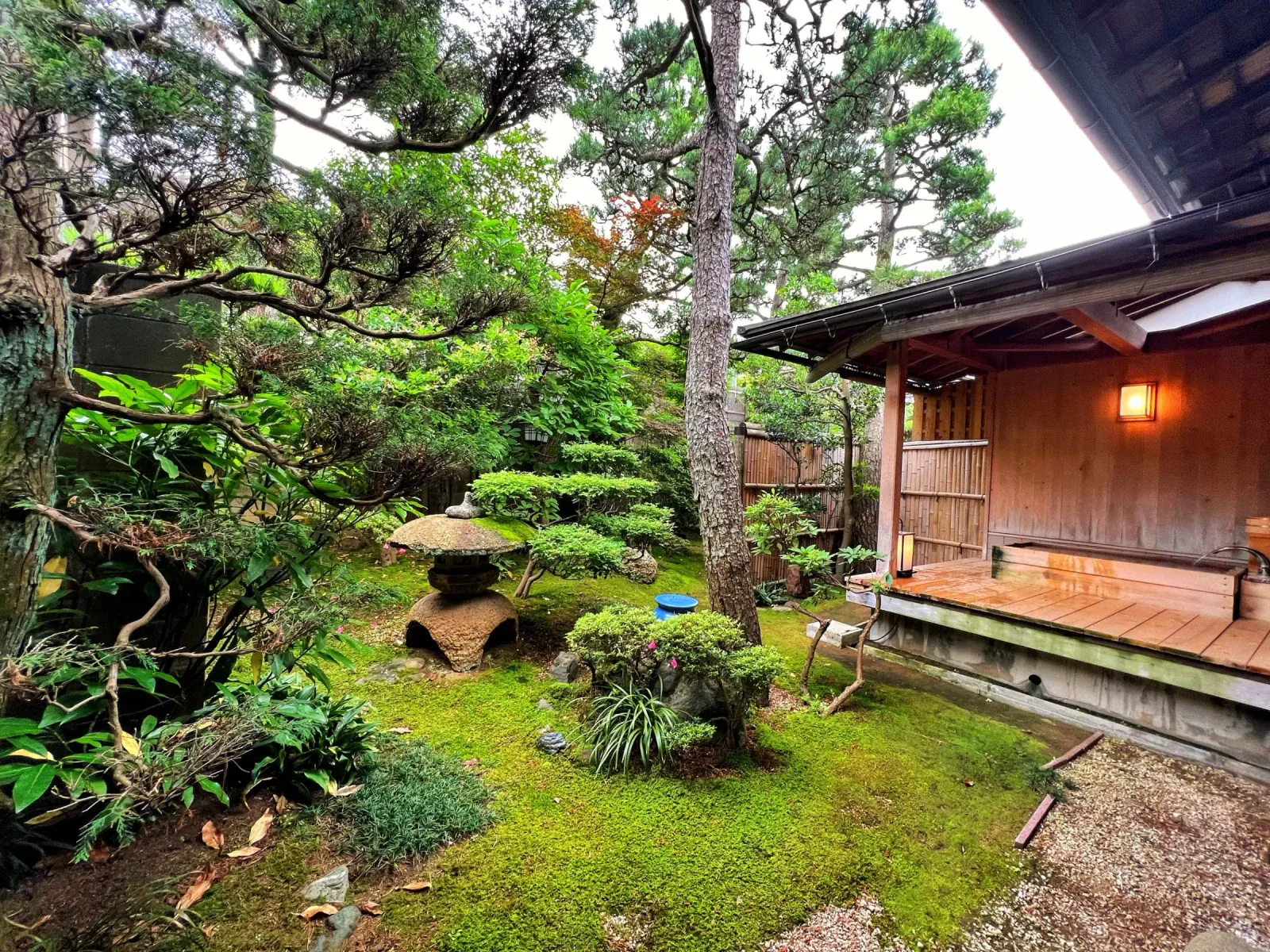 Private onsen bath at a Japanese inn