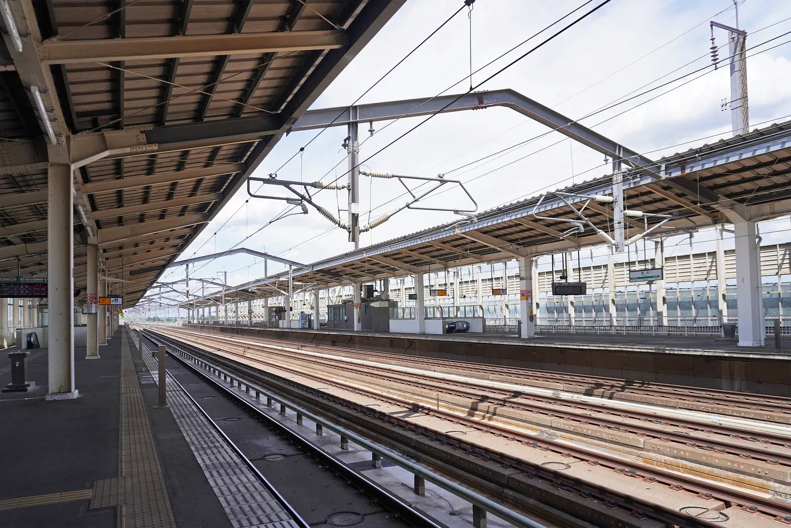Shinkansen platform at JR East Furukawa Station